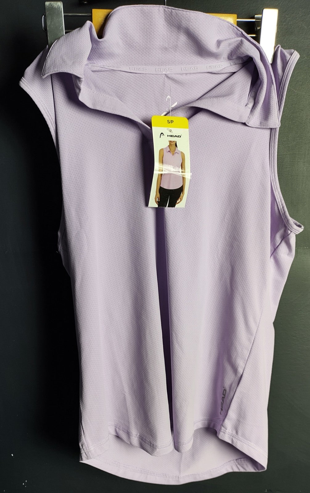 HEAD Sleeveless V-Neck Top Small Light Purple Tennis Activewear Stretch NWT