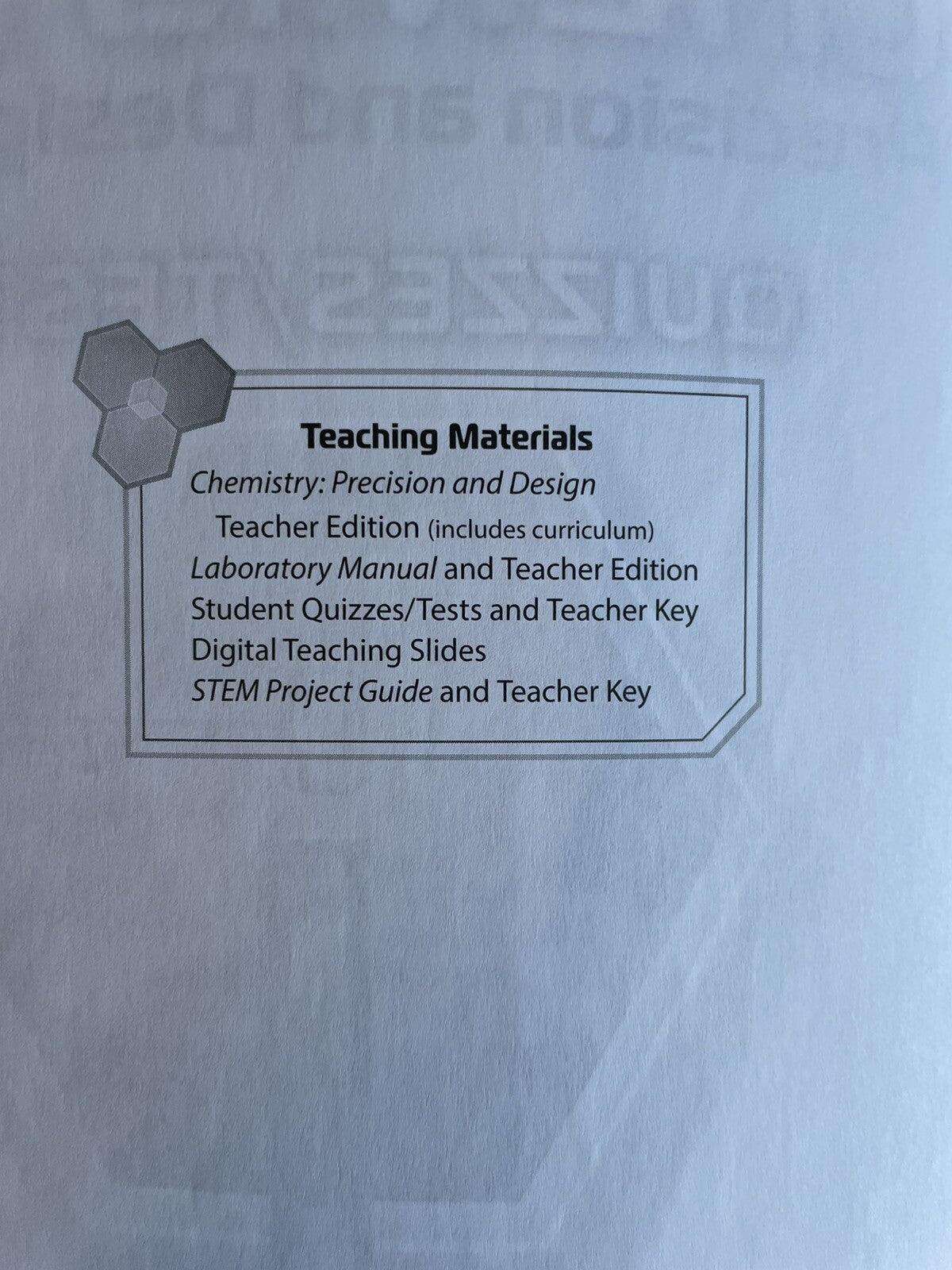 Abeka 11th Grade Chemistry Quiz & Test Key Vol 1 Revised – Teacher Edition