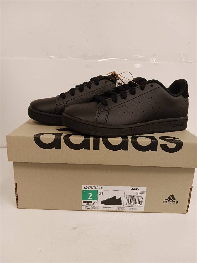 Adidas Advantage K GW6484 Kids’ Sneakers Black – New in Box, Comfort Shoes