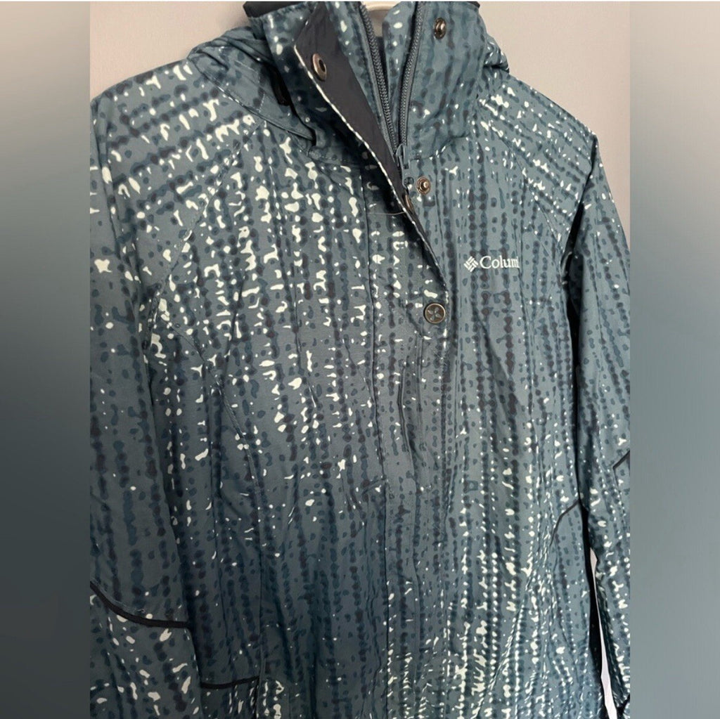 Columbia Bugaboo Blue Winter Jacket Medium Ski Outdoor Waterproof Hooded