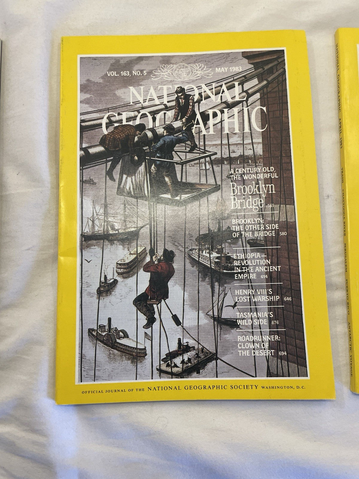 National Geographic Magazines Jan-June 1983 Slipcover - Vintage Collectible Set