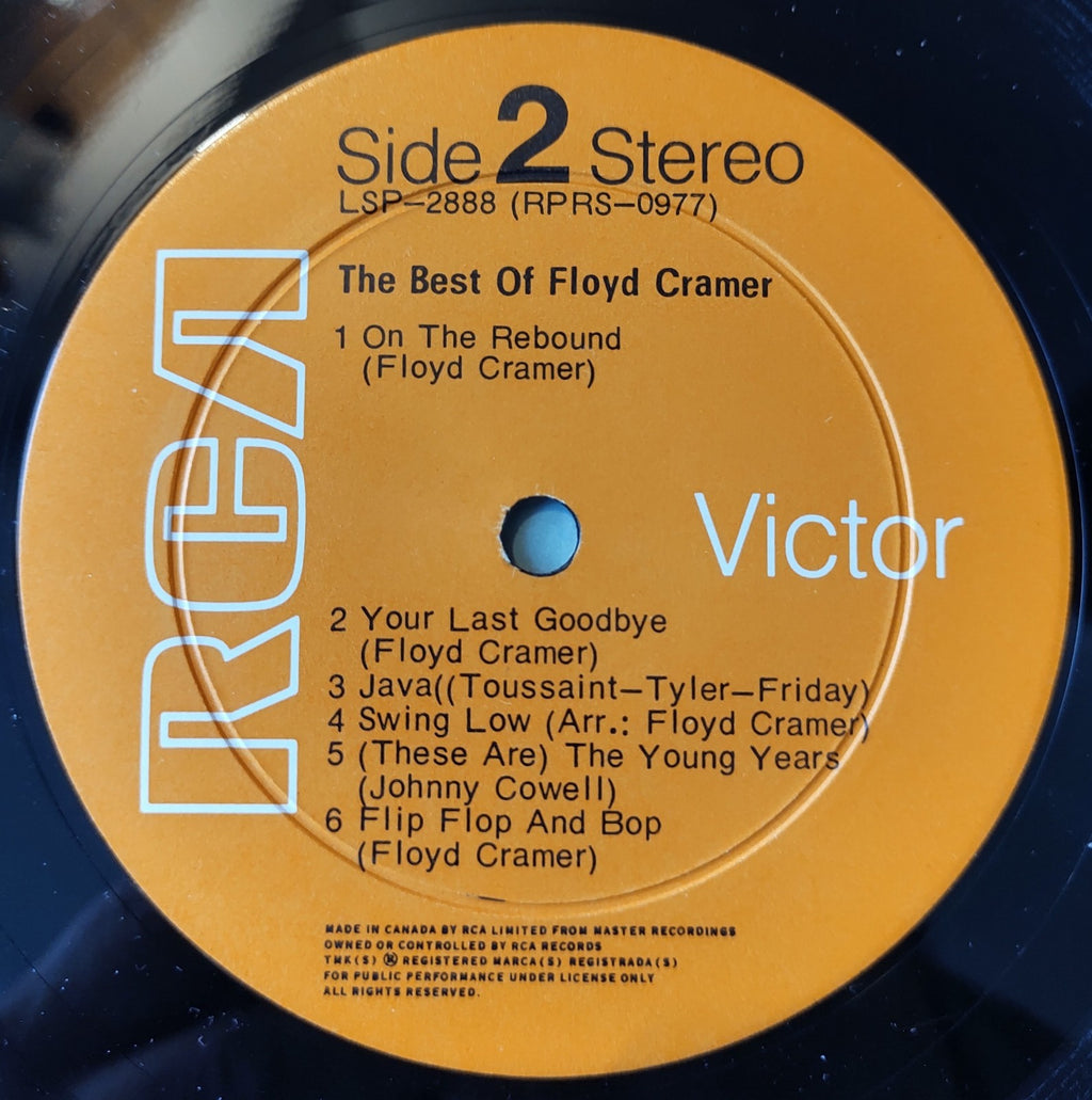 Floyd Cramer The Best Of LSP-2888 Stereo Mono Piano Hits Java LP 1964