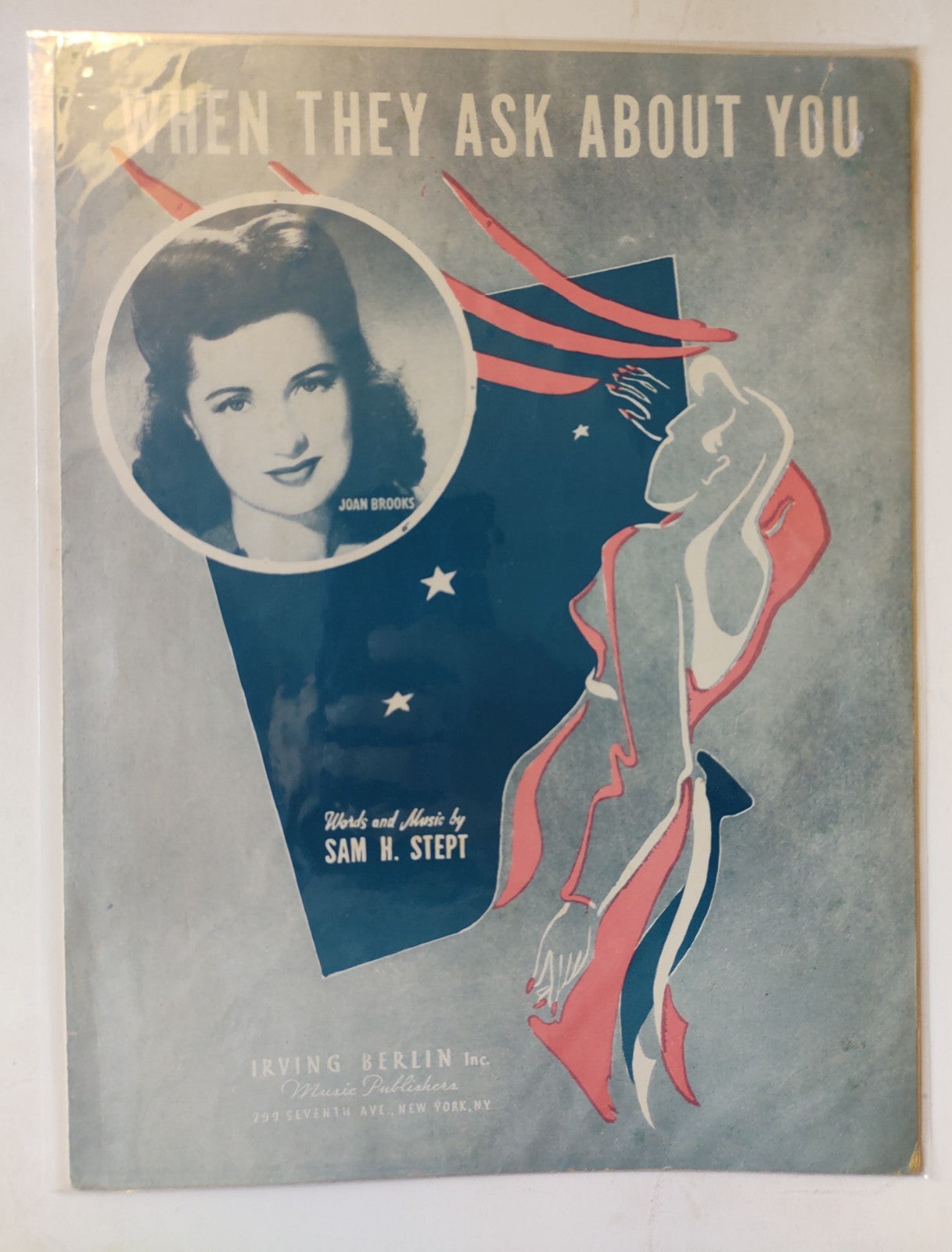 When They Ask About You Sam H Stept Irving Berlin Vintage Sheet Music