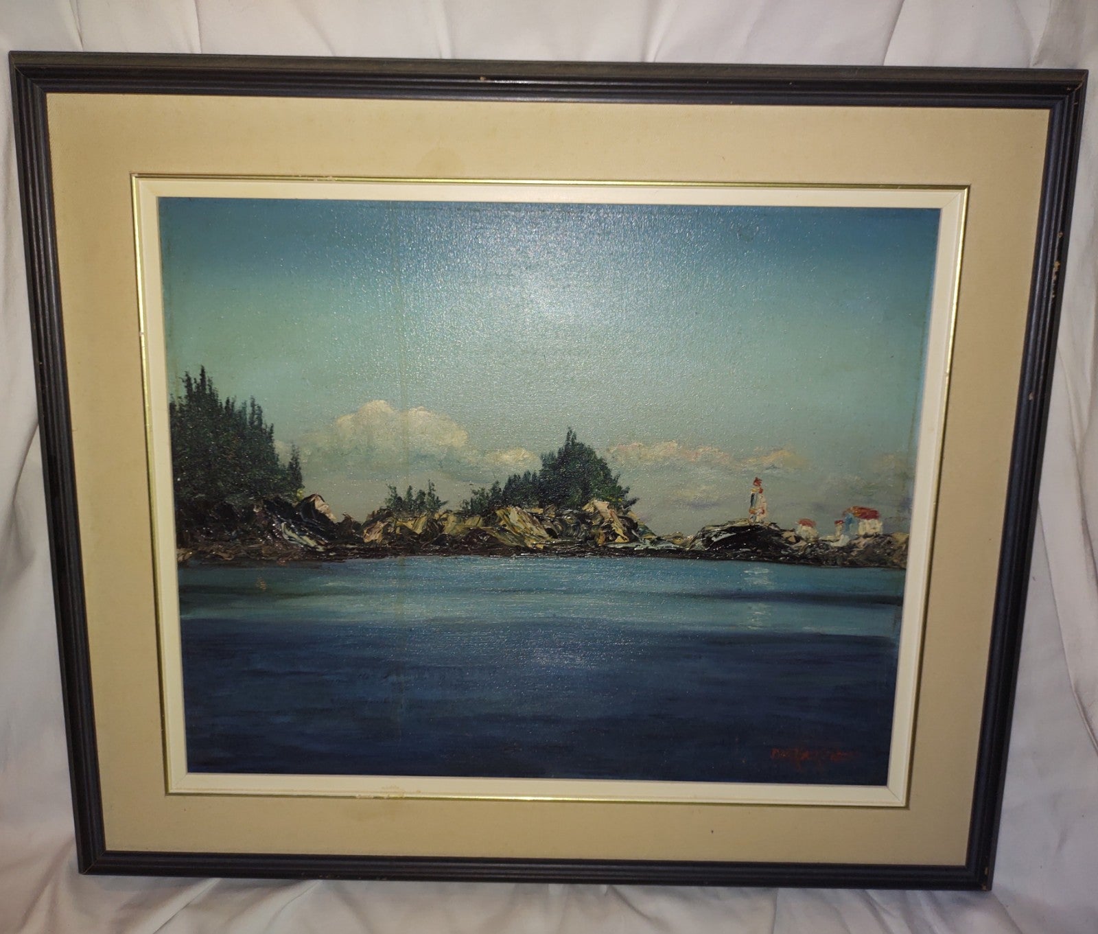 Dan Mackenzie Coastal Lighthouse Acrylic Painting Maritime Nova Scotia Art