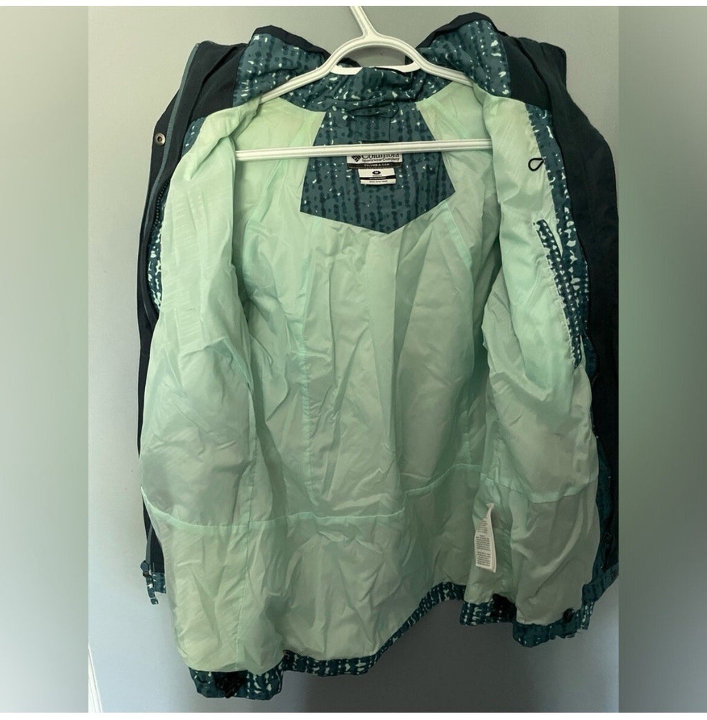 Columbia Bugaboo Blue Winter Jacket Medium Ski Outdoor Waterproof Hooded