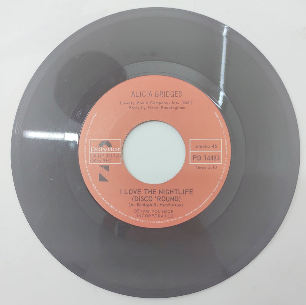Alicia Bridges I Love the Nightlife / Self Applause 7" 45 Vinyl 1978 PD14483