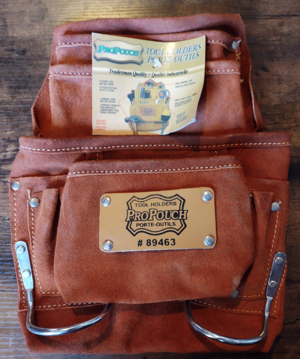 Tool Holders Pro Pouch 89463 Heavy Duty Belt Organizer Tradesman Tool Waist Bag