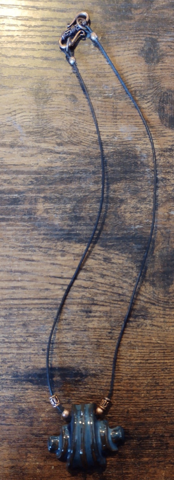 Artisan Necklace POTTERY NECKLACE MEASURES 17.5"