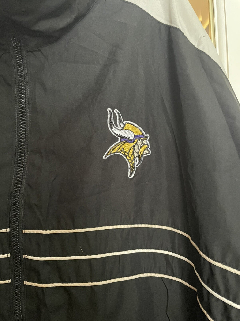 Reebok NFL Vikings Windbreaker XXL Men’s Jacket Purple Lightweight Team