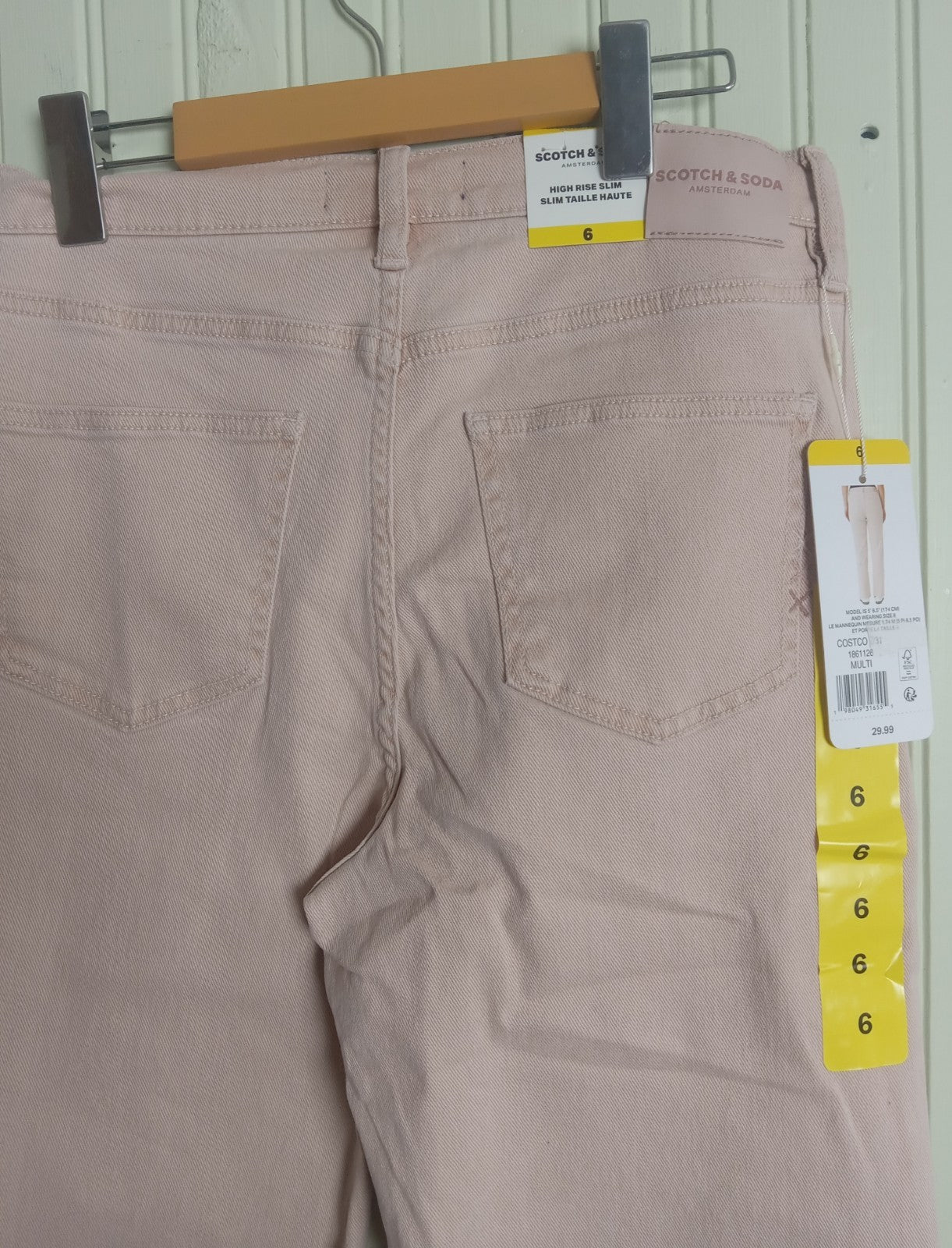 NWT Women’s Scotch & Soda Pink High Rise Slim Jeans Size 6 – Trendy Denim