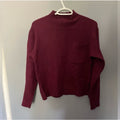 Vero Plum Petite Sweater XS Ribbed Fit Knit Cozy Fall Purple Soft