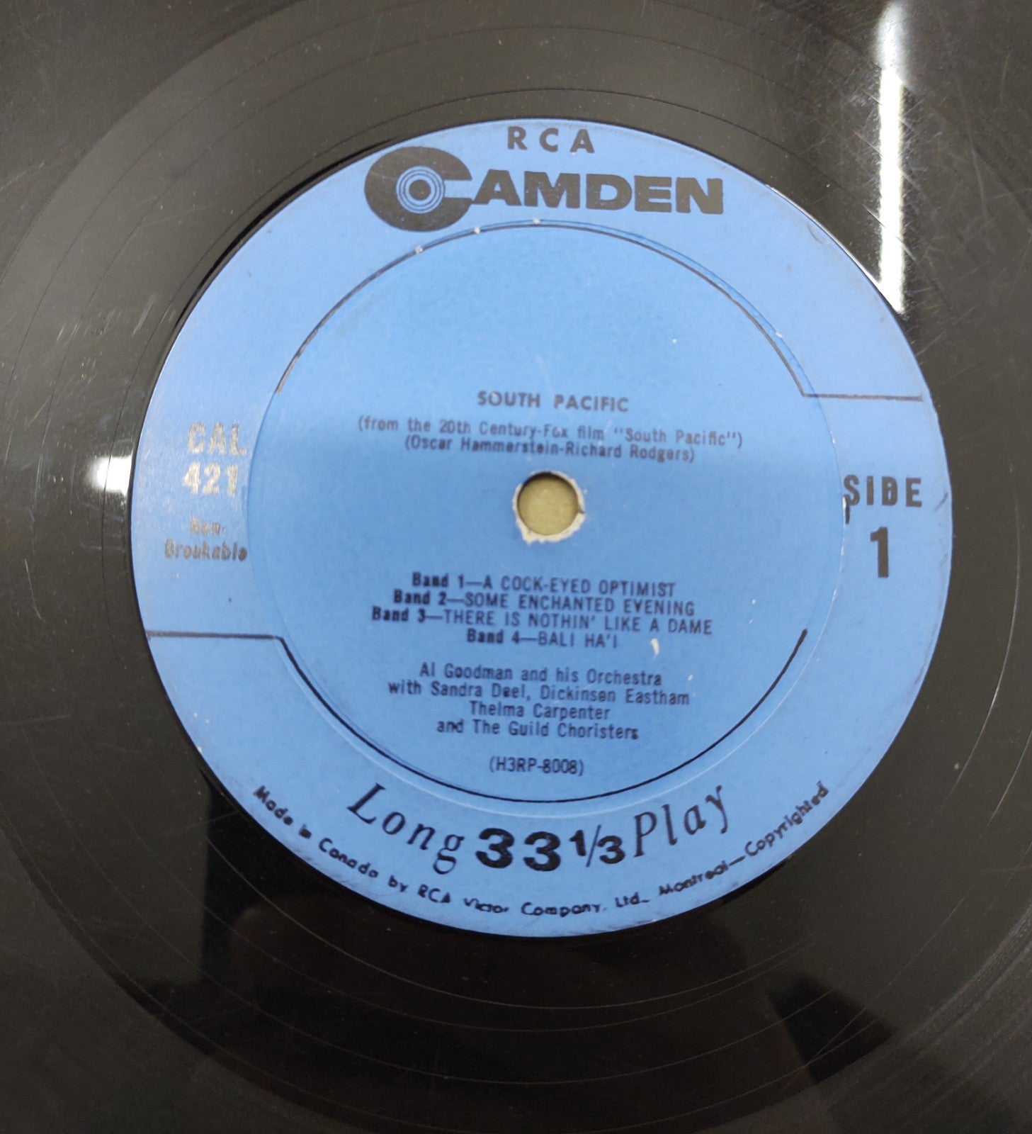 Al Goodman & His Orchestra – Rodgers & Hammerstein RCA Camden CAL-421