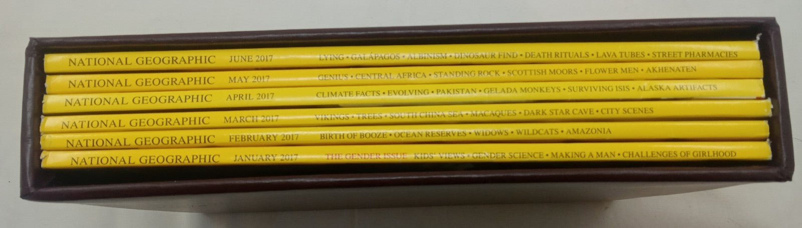 Nat Geo Magazines With Slipcover Jan To June 2017