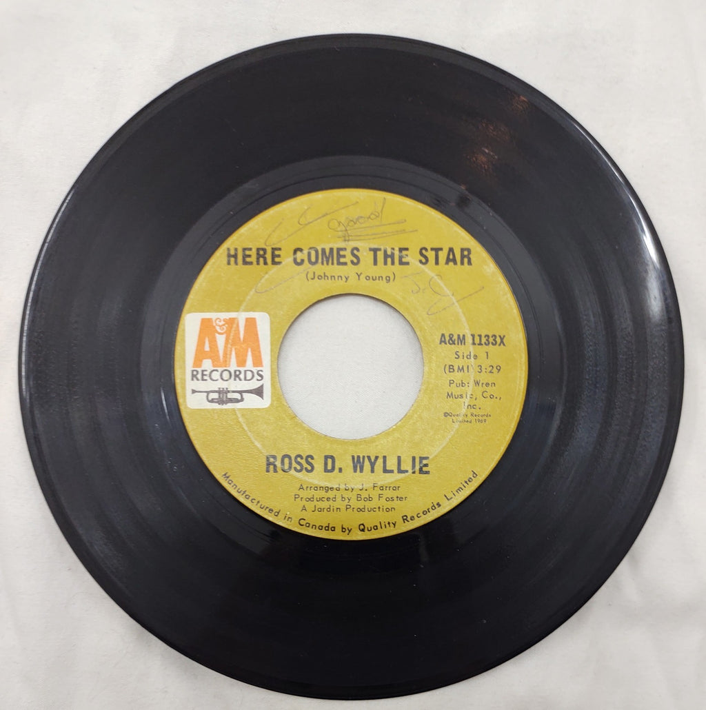 Ross D. Wyllie – Here Comes The Star 7” A&M 1133X Canada 1969