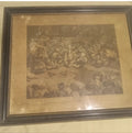 Antique Framed Print “Pit Ticket” by W.M. Hogarth – Vintage Artwork
