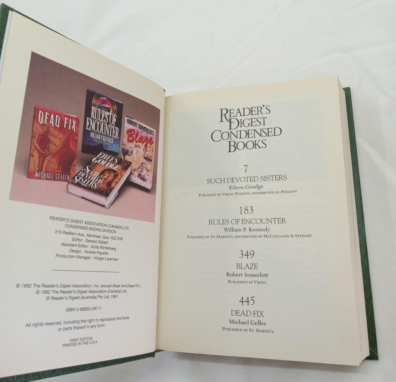 RD Sel Ed HC Vol 1 1992 | Vtg 1st Ed Leather Gilt NM Condensed Anthology