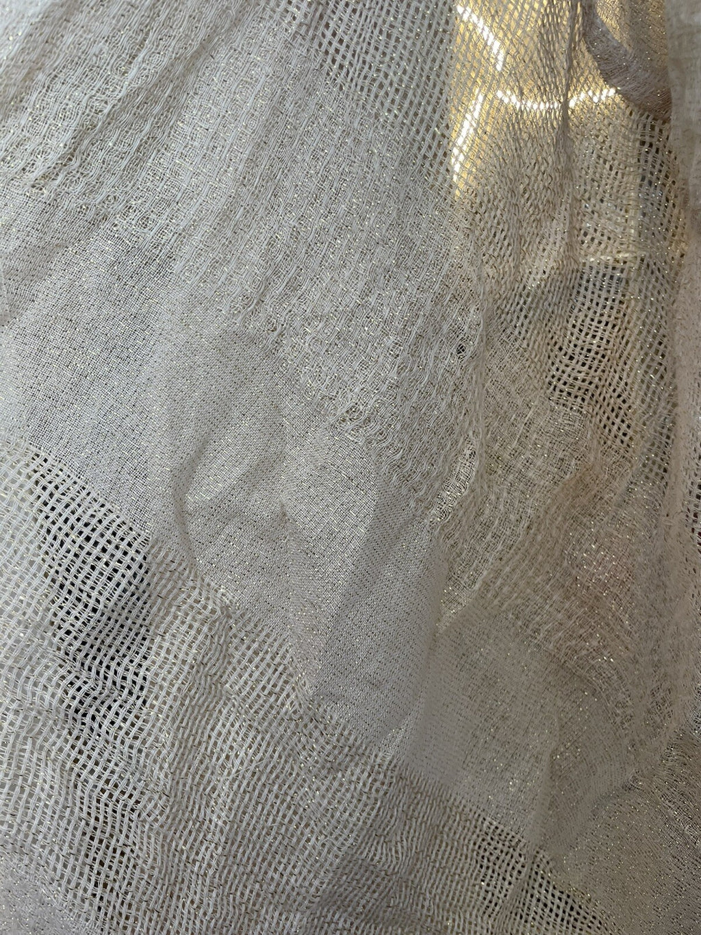 Blush Knit Infinity Scarf Sparkle Thread Soft Winter Holiday Scarf Gift