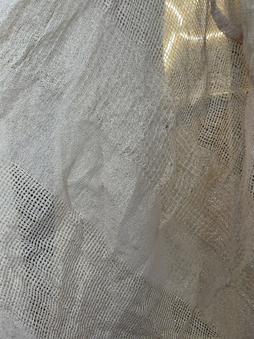 Blush Knit Infinity Scarf Sparkle Thread Soft Winter Holiday Scarf Gift