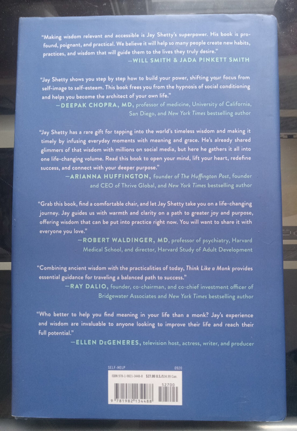 Think Like a Monk by Jay Shetty PB Self Help Spiritual Guide Book