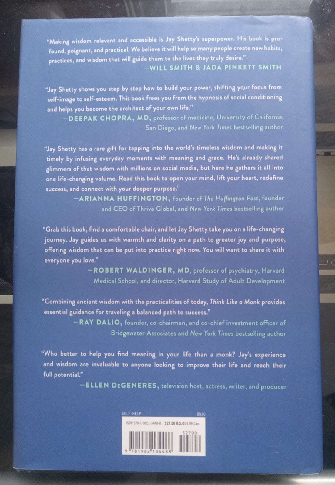 Think Like a Monk by Jay Shetty PB Self Help Spiritual Guide Book