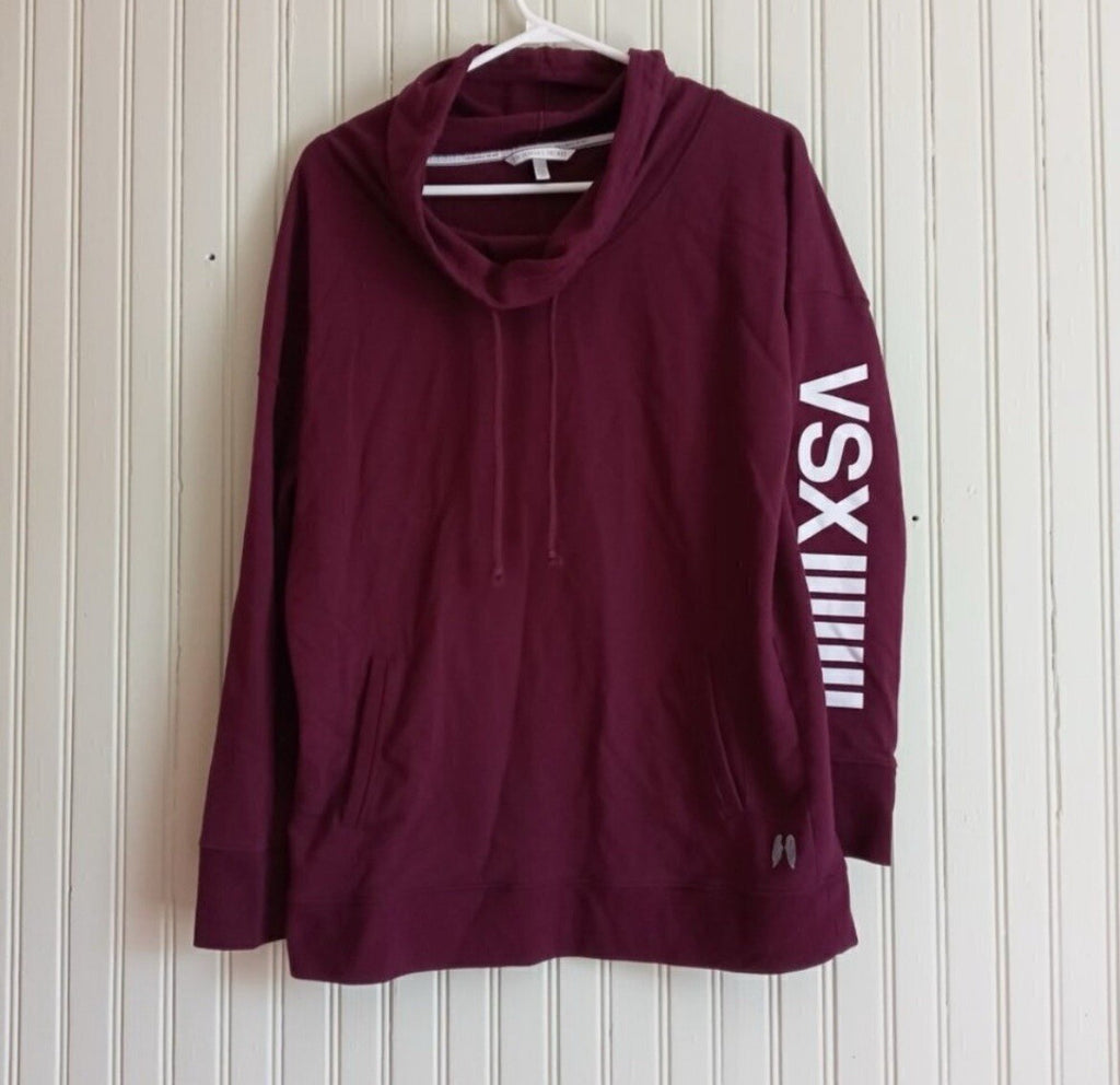 Victoria's Secret Burgundy Cowl Neck Sweater Women's Size S Pullover Knit