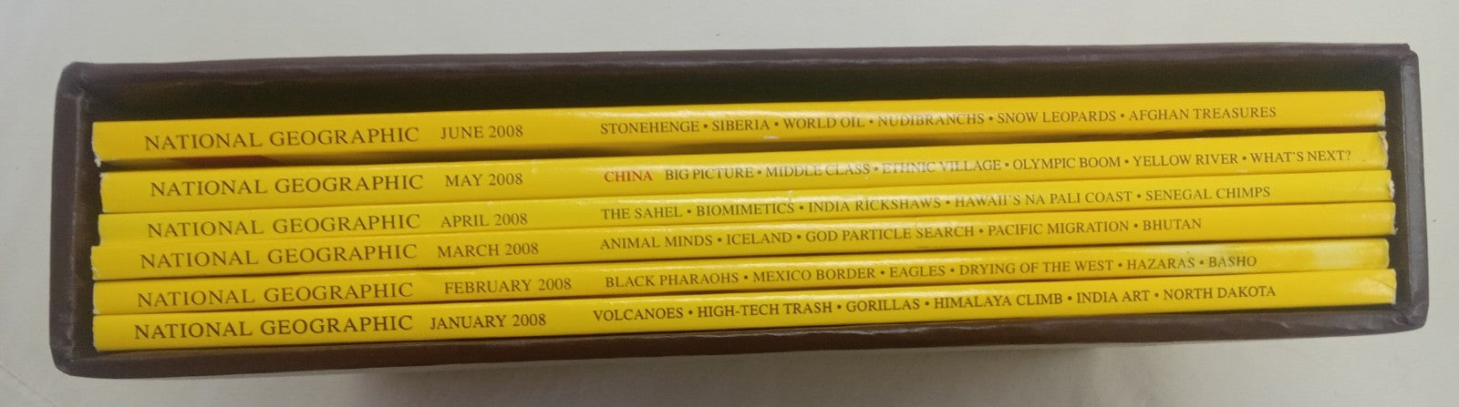 Nat Geo Magazines With Slipcover Jan To June 2008