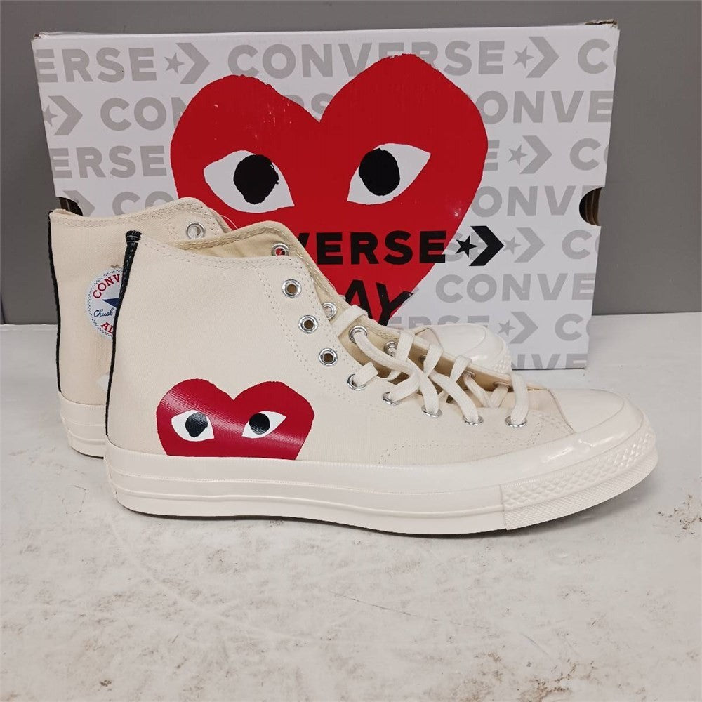 Converse x Comme des Garçons Play Chuck 70 High White Sneakers – New in Box