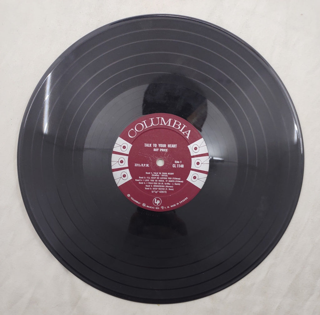 Ray Price Talk To Your Heart LP Columbia CL-1148 Canada Mono 1958 Country Vinyl