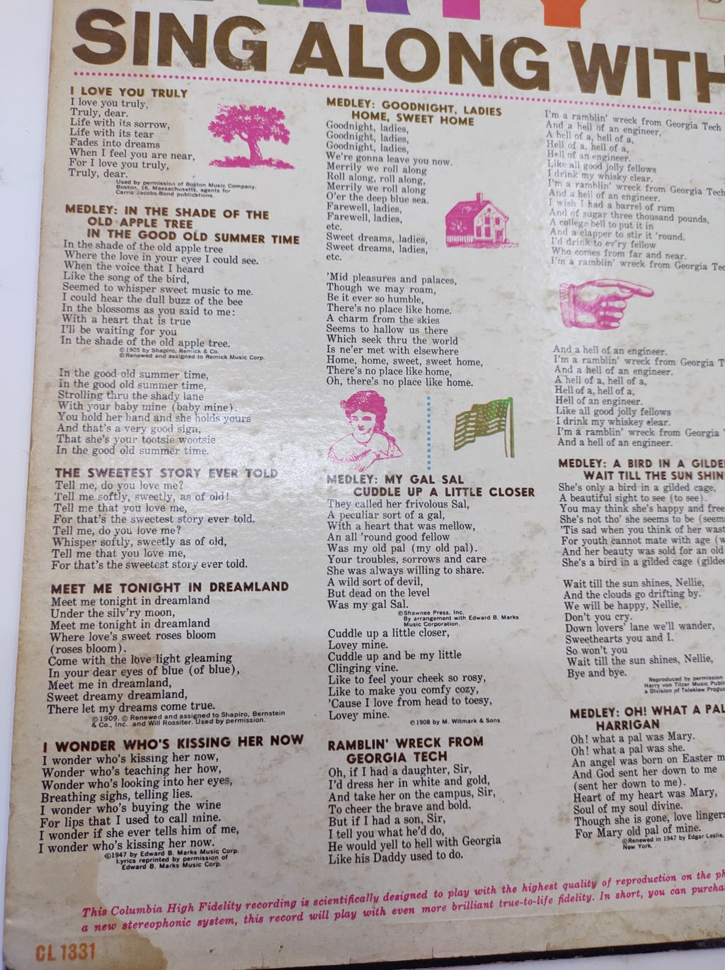 Mitch Miller & The Gang – Party Sing Along With Mitch Vinyl LP Pop Vocal