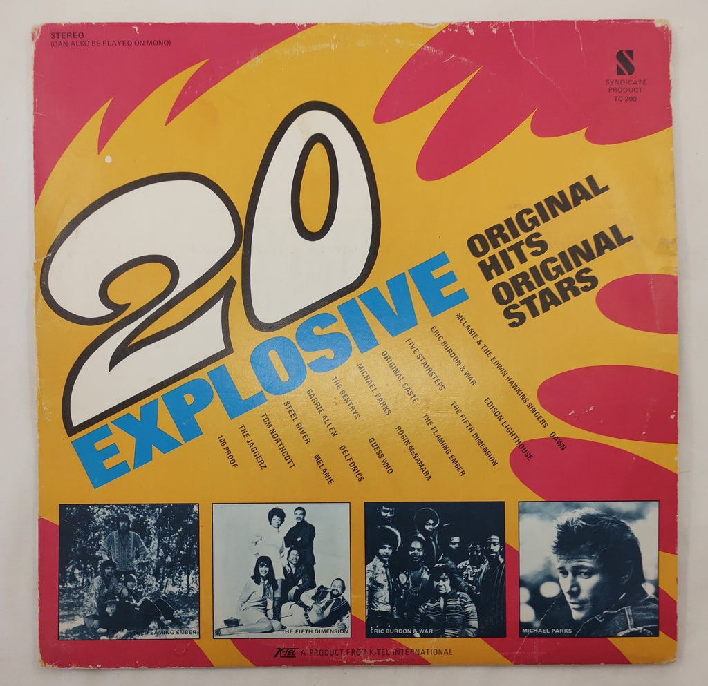 20 Explosive Original Hits - Original Stars LP Syndicate Product TC 200 Stereo