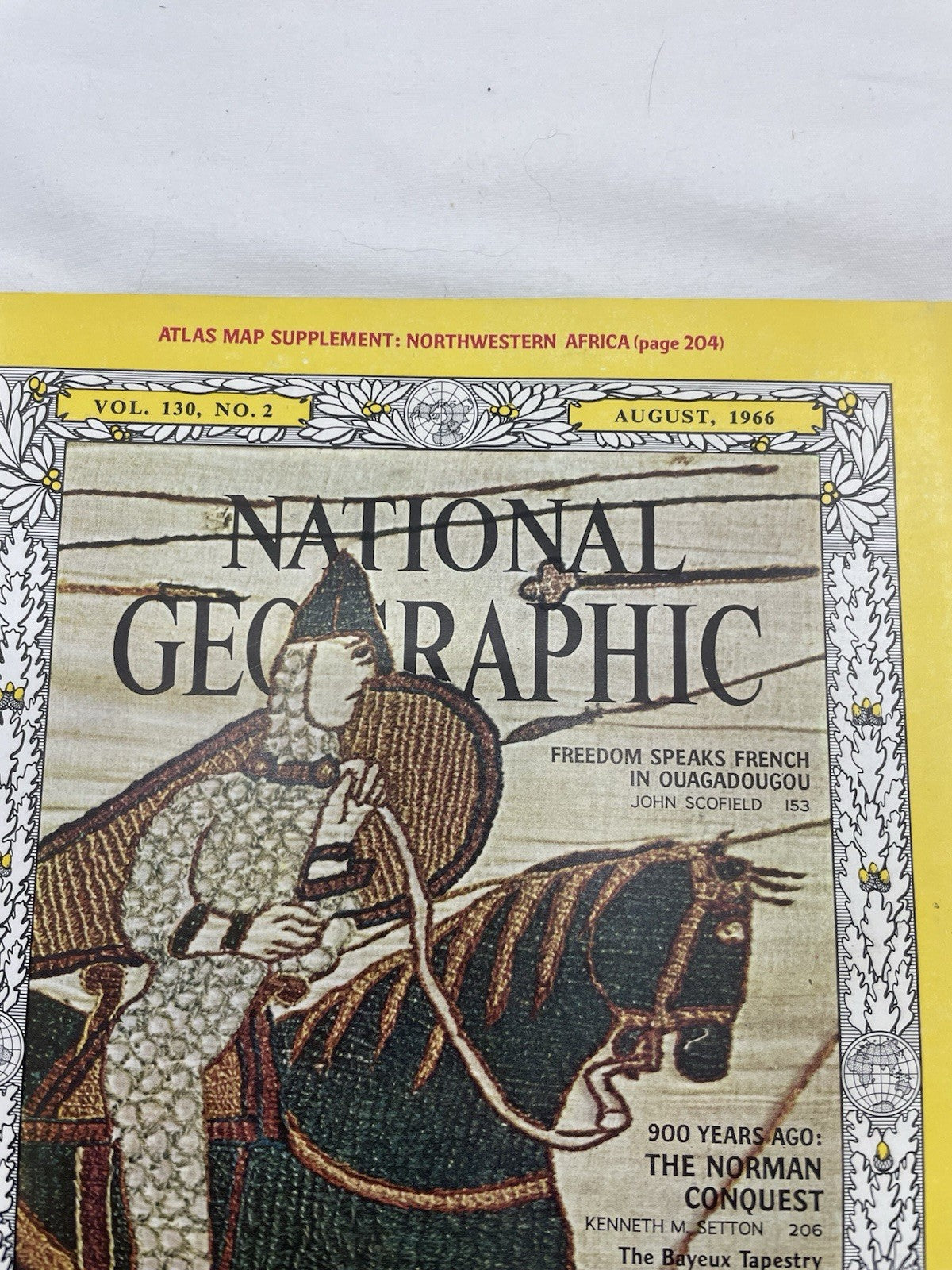 Nat Geo Mag Aug 1966 Vtg Issue Collectible Atlas World Earth Photo Ed