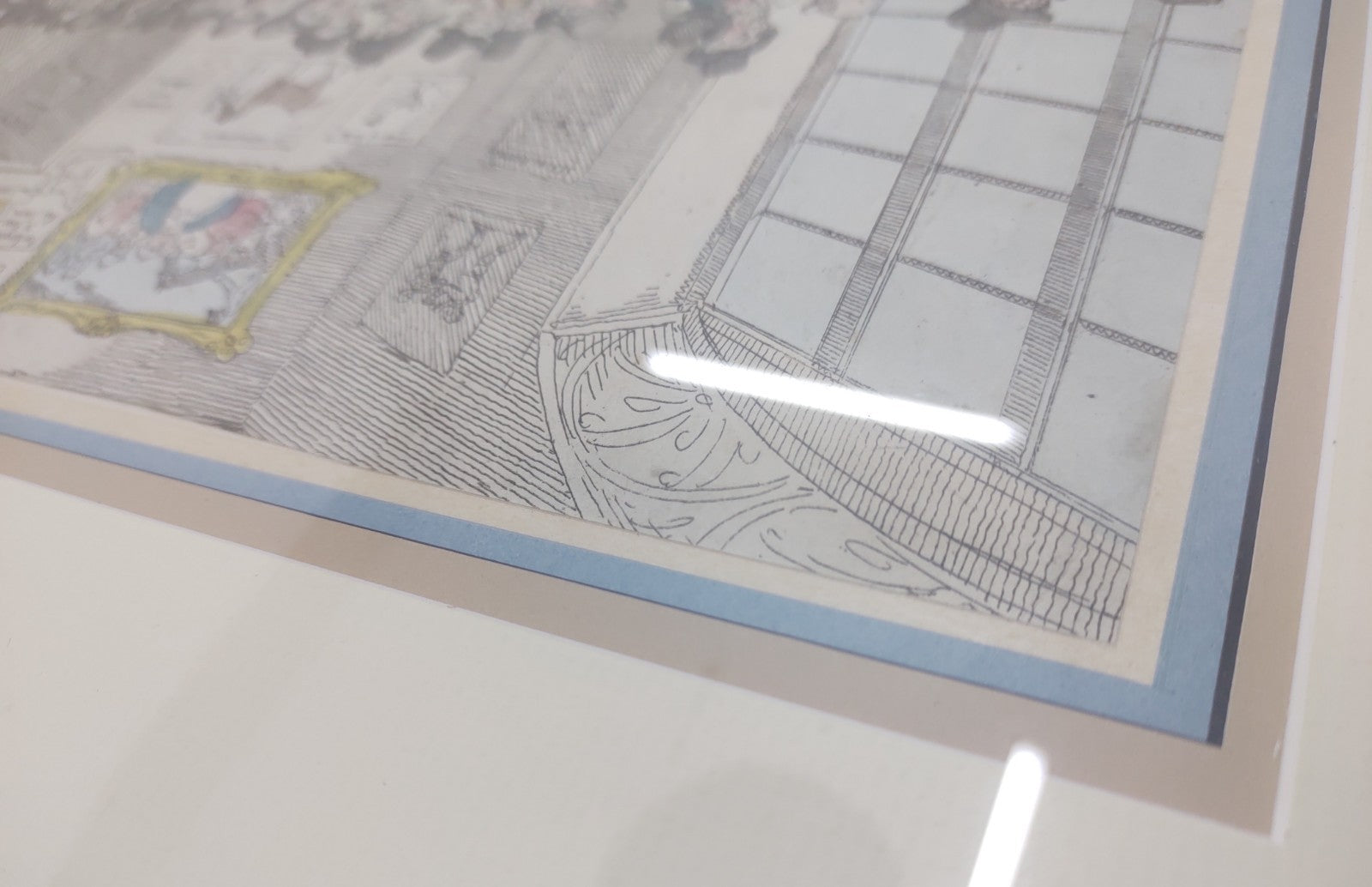 Thomas Rowlandson “The Jockey Club or Newmarket Meeting” Hand-Coloured Etching