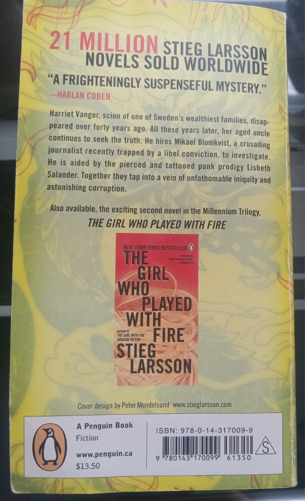 The Girl with the Dragon Tattoo by Stieg Larsson PB Crime Thriller