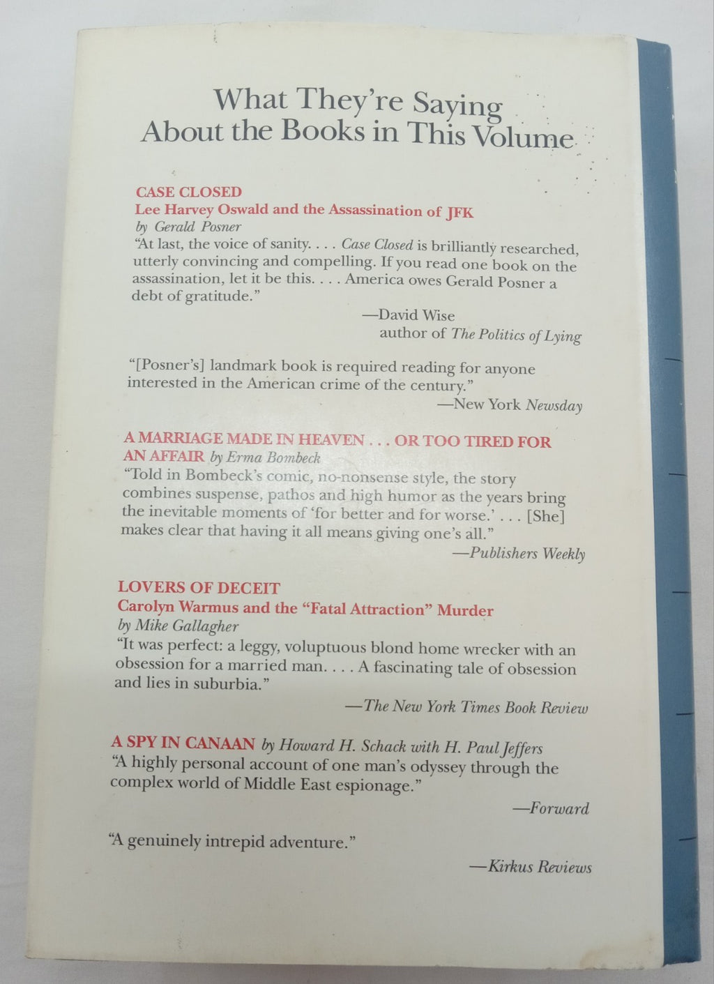 Reader's Digest Today's Best Nonfiction 4 in 1 HC 1st Ed w/ Dust Jacket