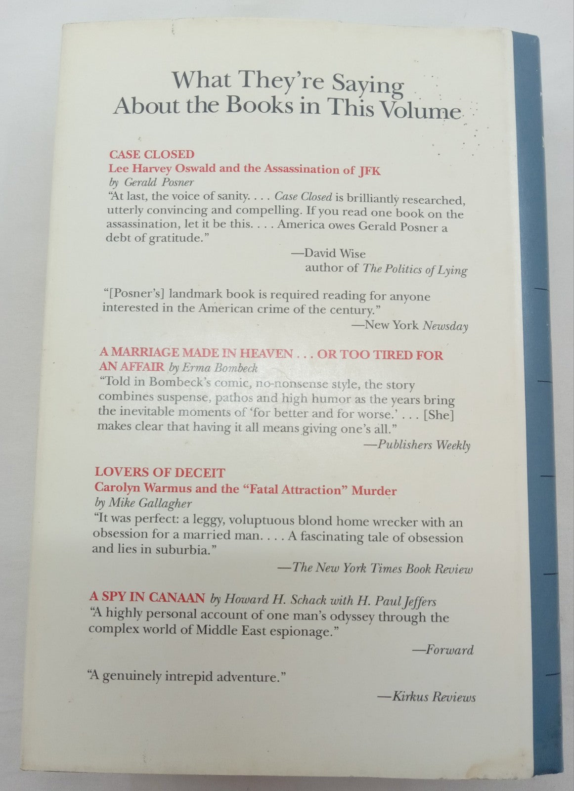 Reader's Digest Today's Best Nonfiction 4 in 1 HC 1st Ed w/ Dust Jacket