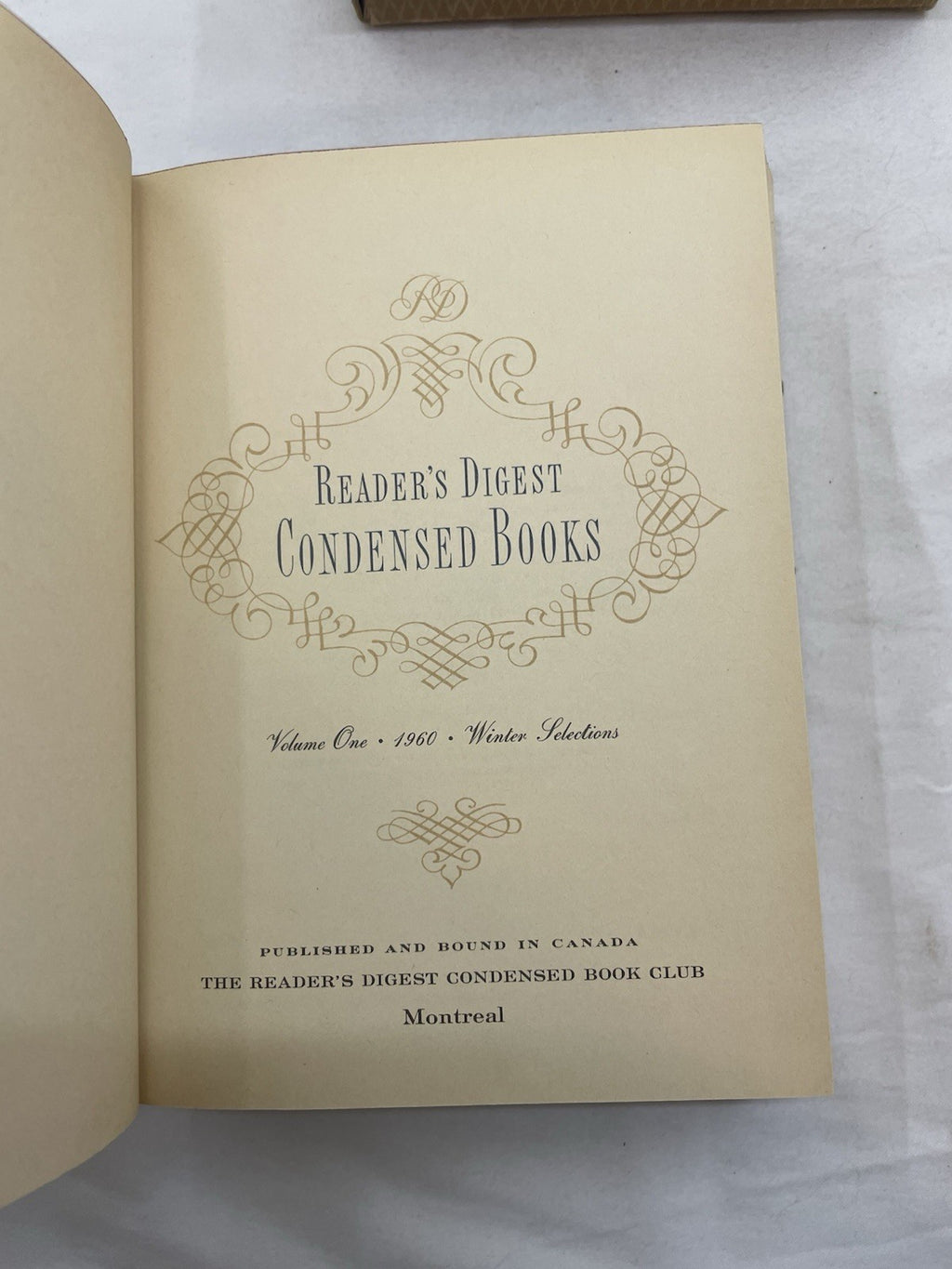 Readers Digest Condensed Books 1st Edition HC W/slipcover 1959 Vintage 4 In 1