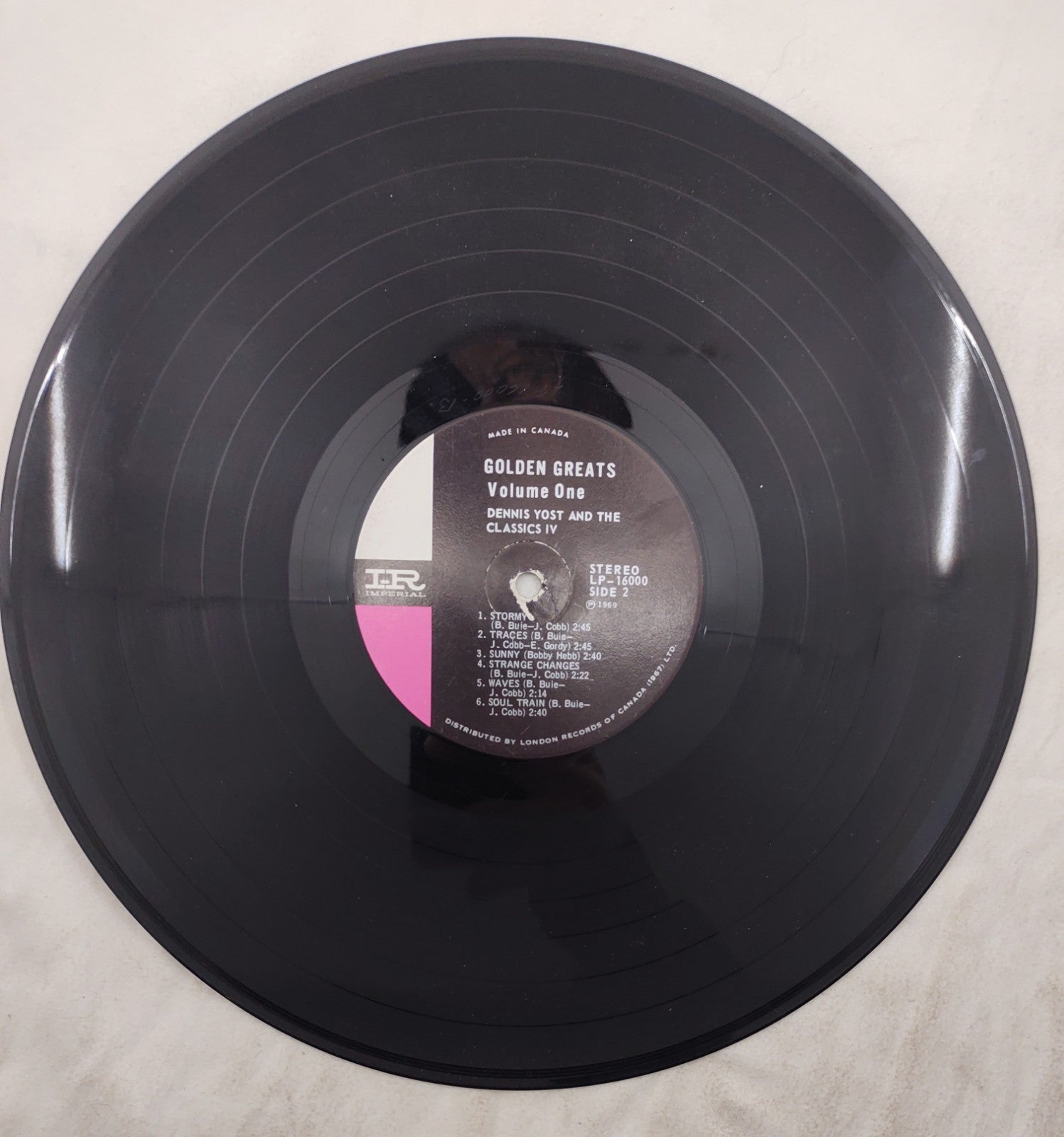 Dennis Yost – Golden Greats Volume One LP Imperial Canada