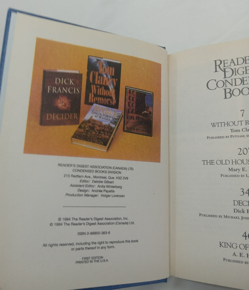 Reader’s Digest Condensed Books 1994 1st Ed Leather Bound Gilt Edges Like New