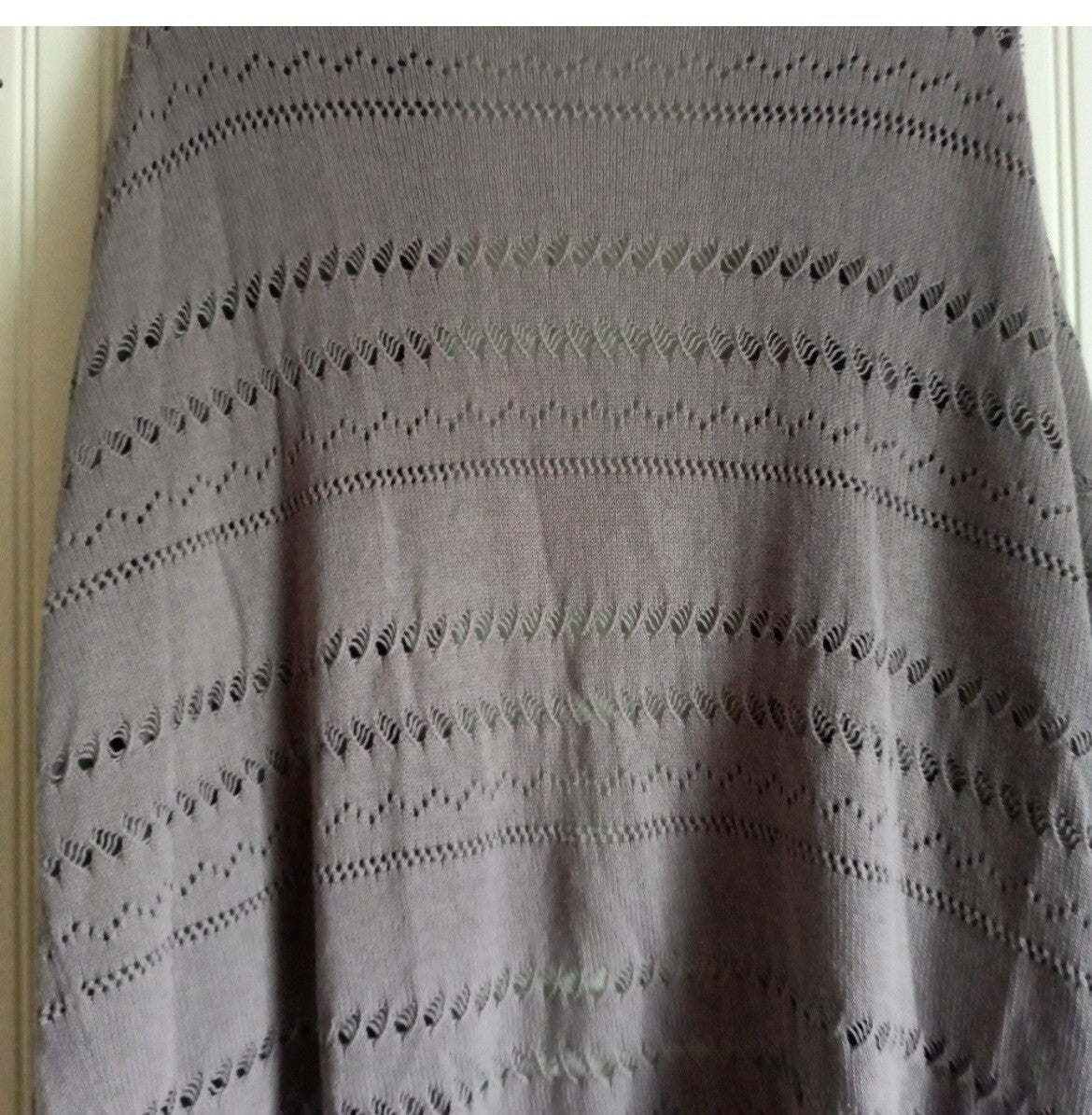 Roxy Women’s Grey Lightweight Cardigan Cutout Detail Size Small Beachwear Layer