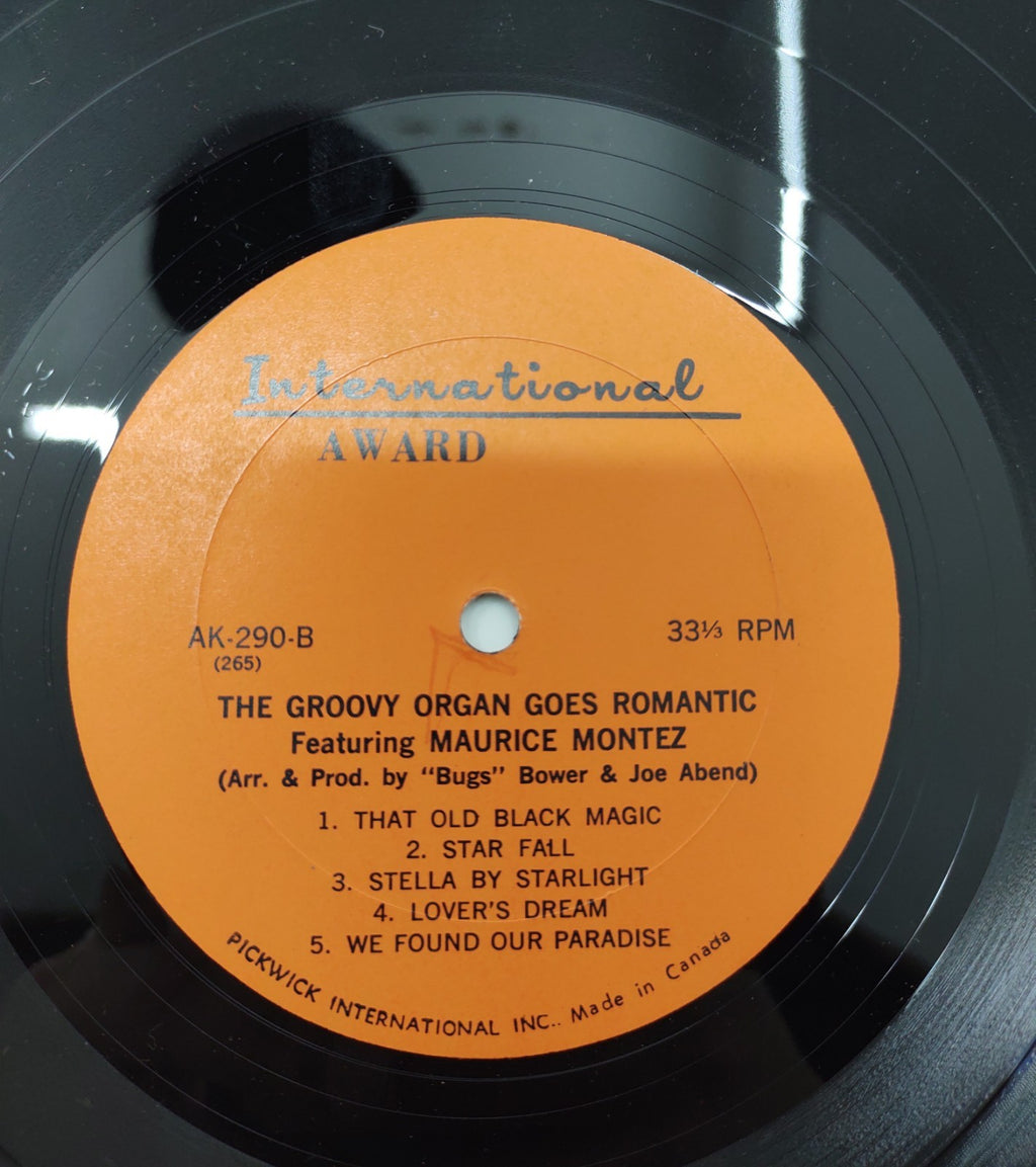 Maurice Montez - The Groovy Organ Goes Romantic" Vinyl LP (Design DLP-265, 1966)