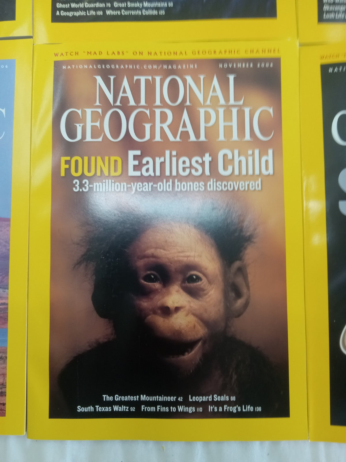 National Geographic Jul–Dec 2006 VG+ | 6 Issues | Faux Leather Slipcase