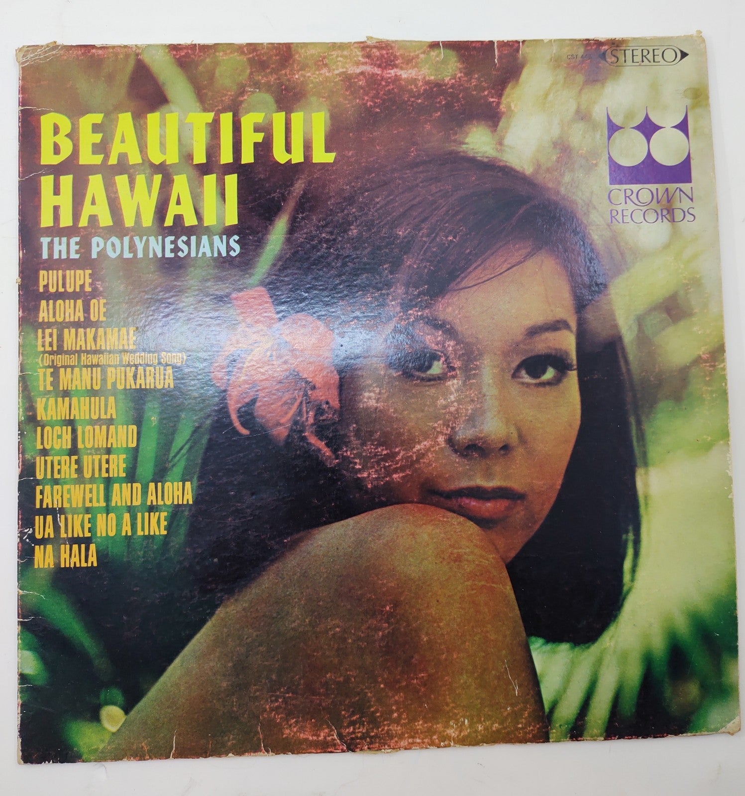 The Polynesians – Beautiful Hawaii Vinyl LP Crown Records Exotica Tiki