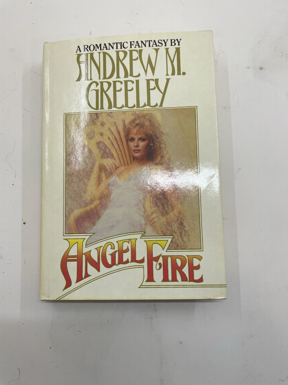 Angel Fire HC Vtg Religious Romance Fiction Novel Andrew M Greeley Retro