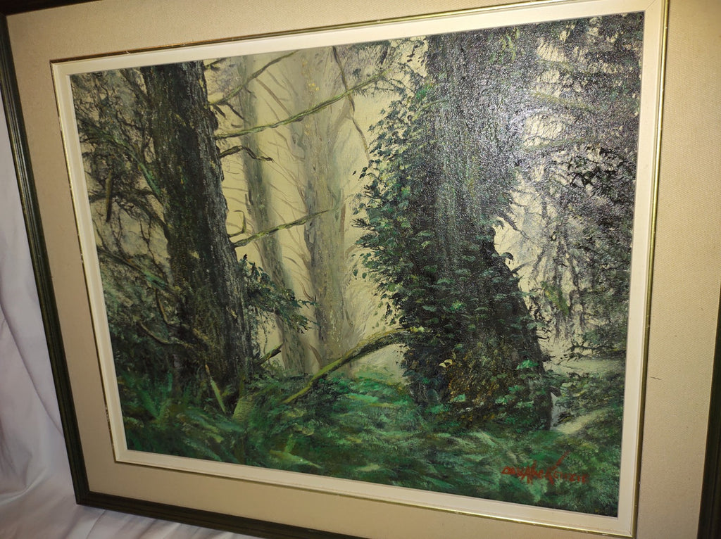 Dan Mackenzie Forest Landscape Oil Painting Original Canadian Art