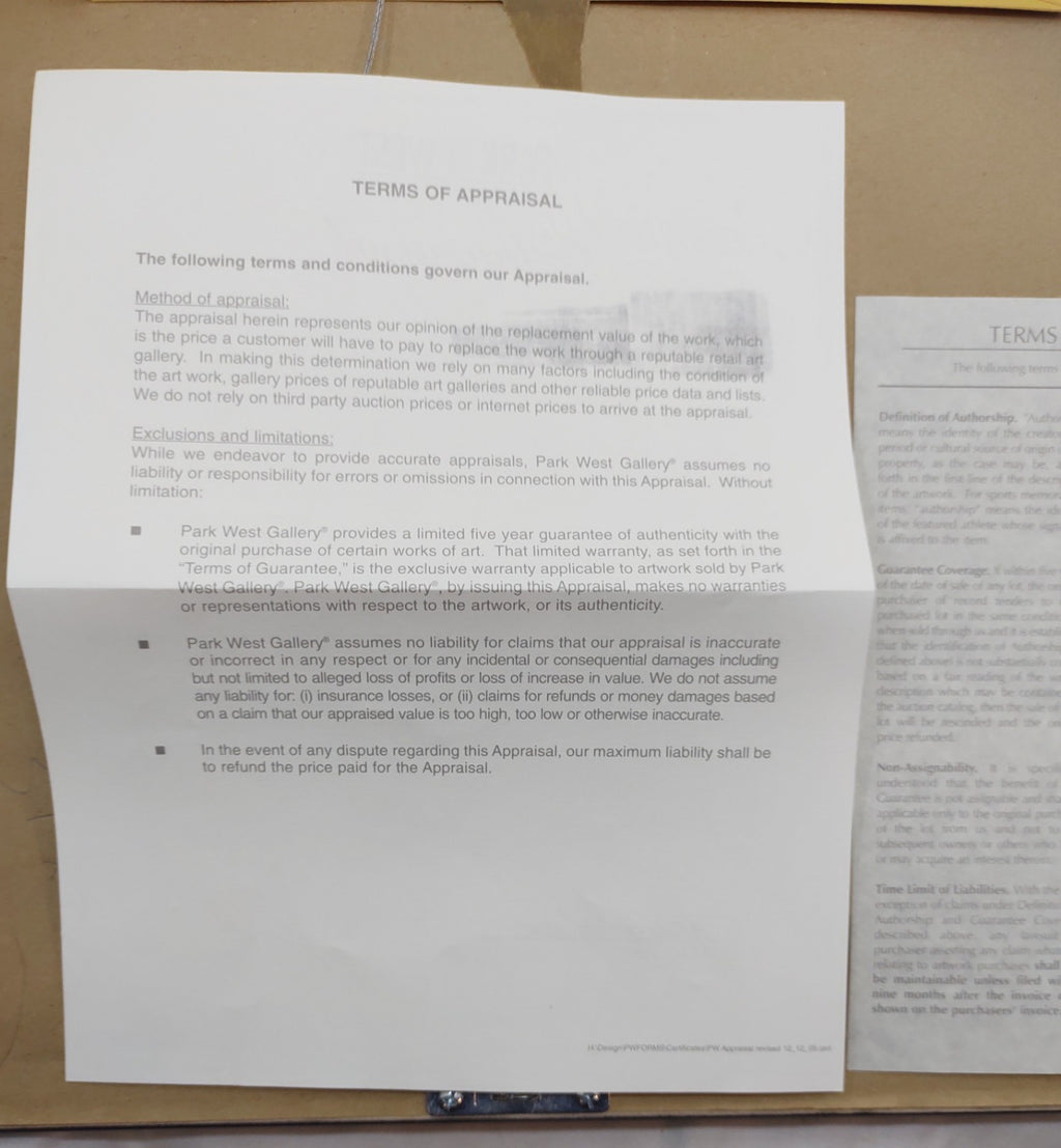 Itzchak Tarkay Morning Social Seriolithograph Framed Figurative Art