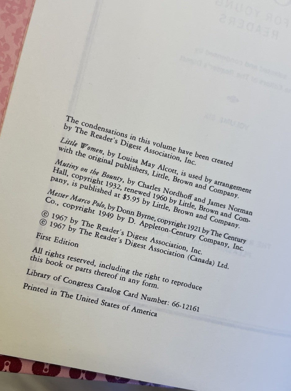 Readers Digest Best Loved Books For Young Readers Vol 6 1969 NM