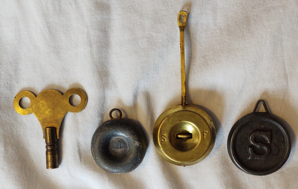 Antique 1886 Ansonia Cast Iron Figural Mantel Clock Empire Running Original