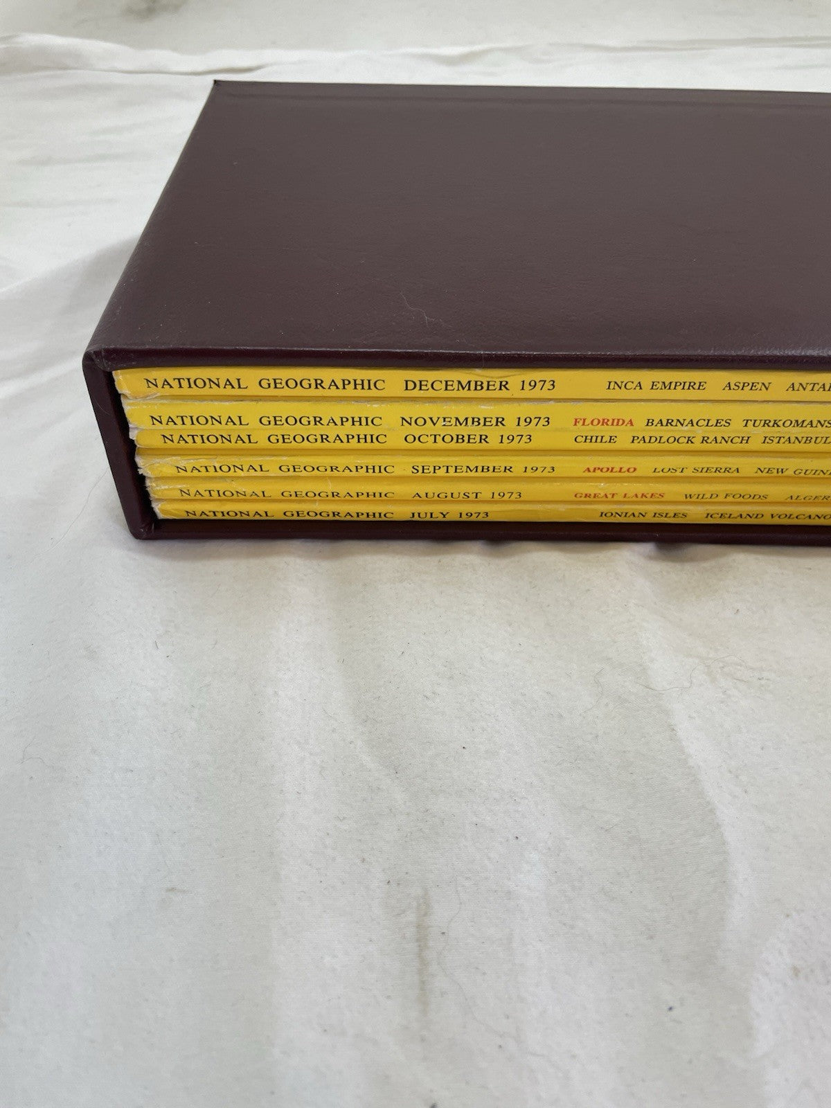 Nat Geo Jul–Dec 1973 Slipcover Set | Nature, Photography, World Study