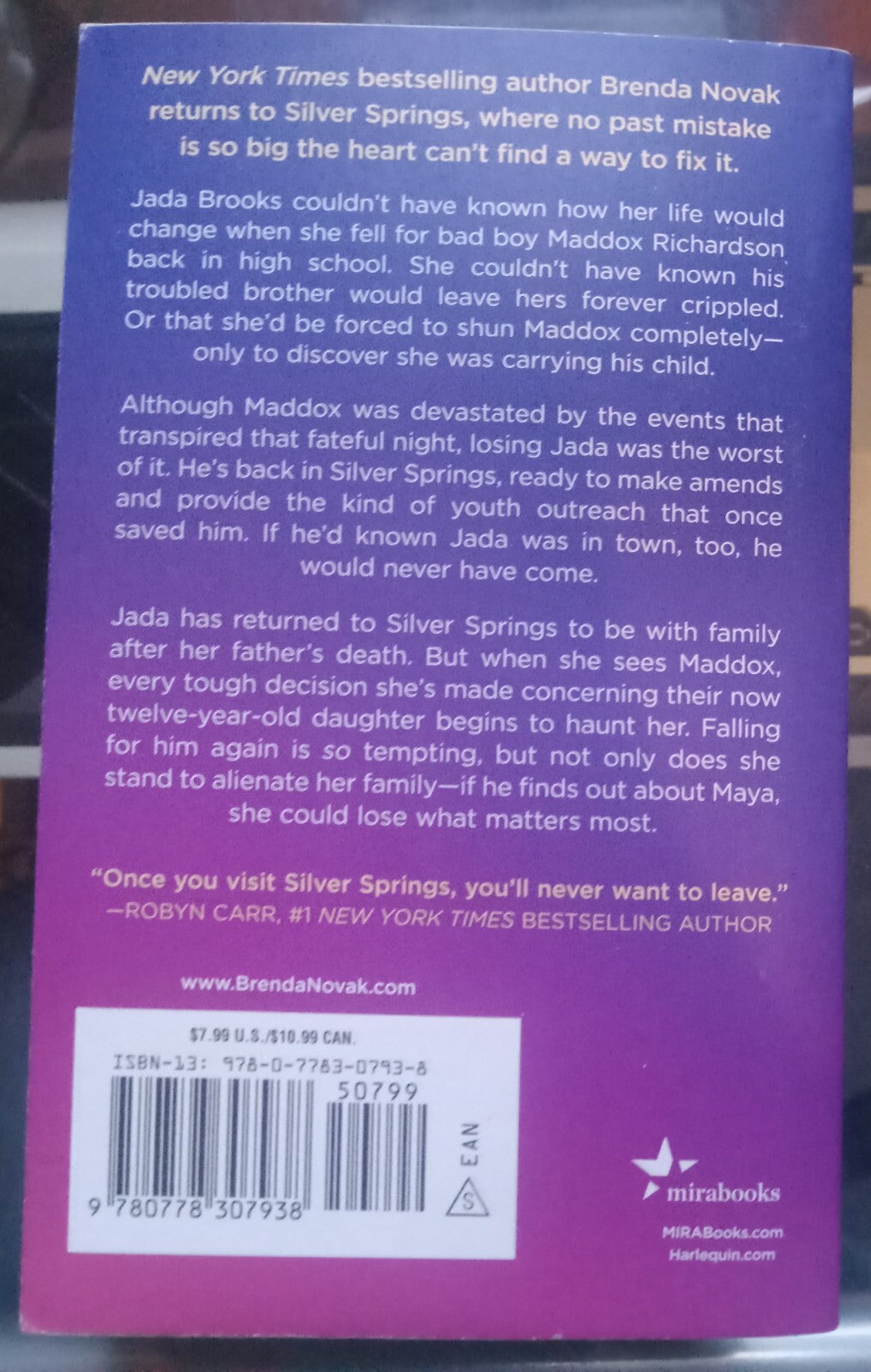 Unforgettable You by Brenda Novak PB Romance Novel Small Town Love