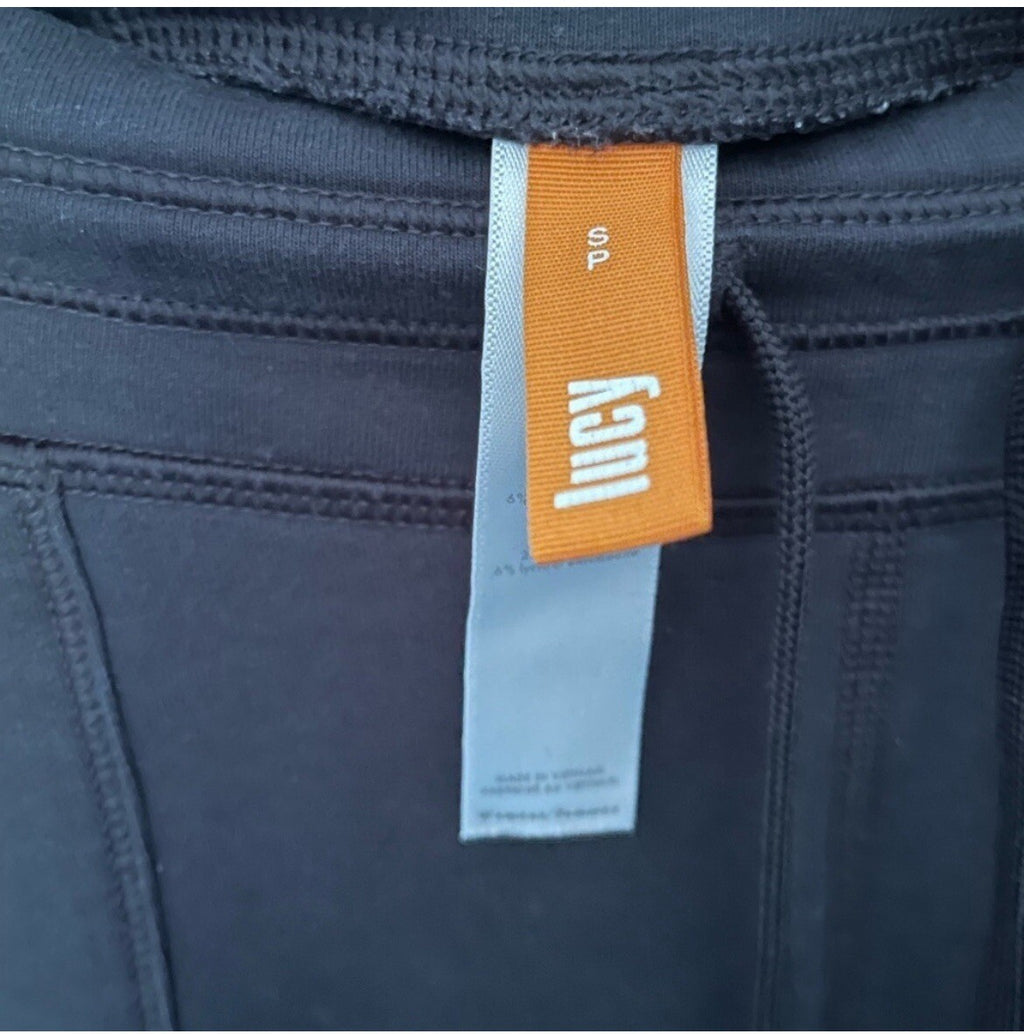 Lucy Athletic Capris Black Compression Cropped Pants Women’s Gym Medium